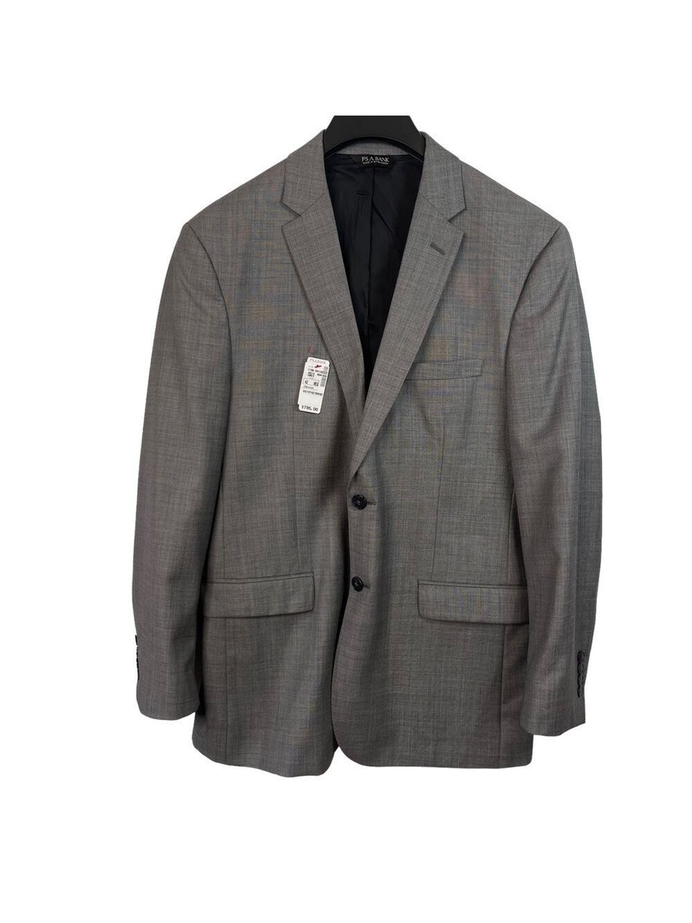 Jos. A. Banks Mens Blazer Size 42R 2 Button Slim Cut Blazer Suit Jacket Career